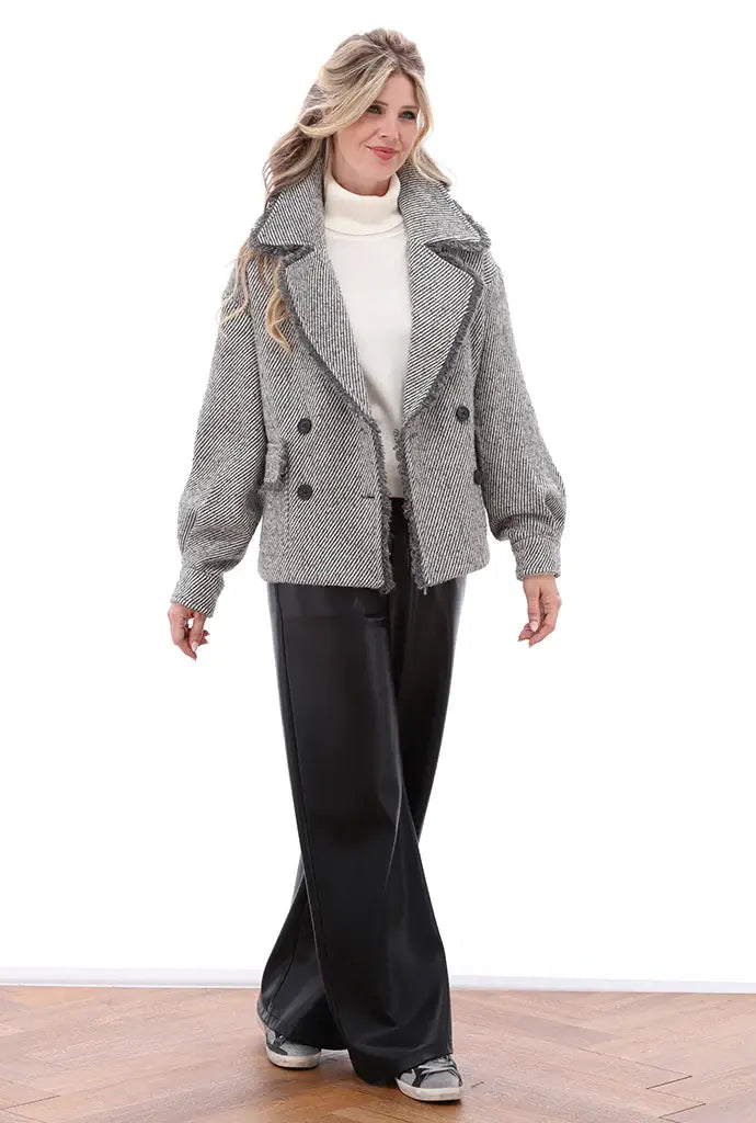 K-Design - B905 - Tweed-Look blazer jas