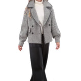 K-Design - B905 - Tweed-Look blazer jas