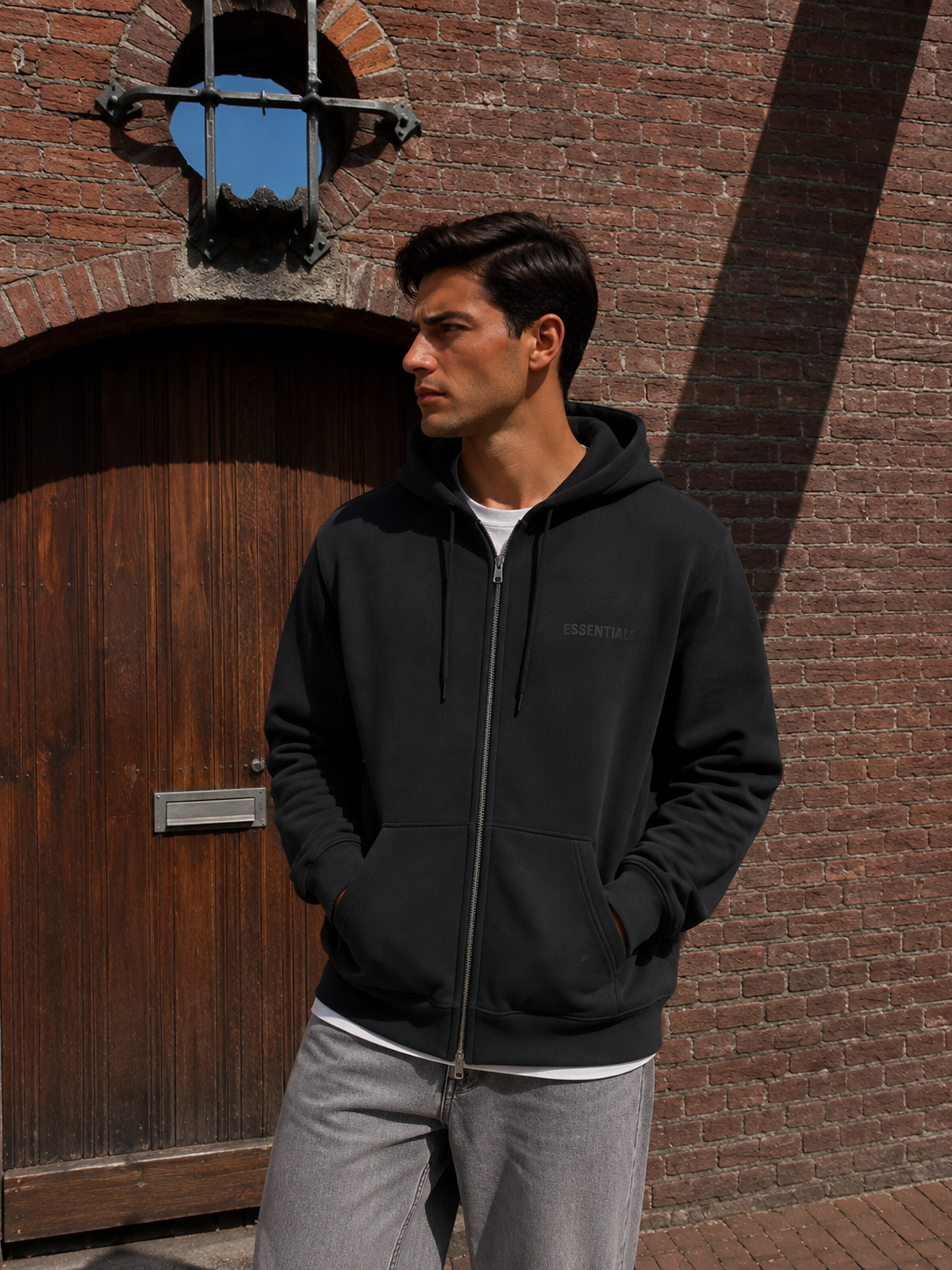 Vest - Zwart Zip