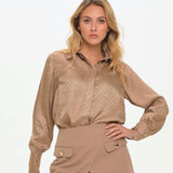 Nikkie - Opava blouse Praline