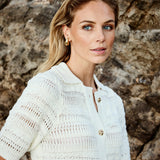 Tramontana - Fancy Stitch Striped Cardigan