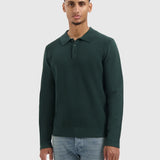 Pure Path - Structure Knitwear Longsleeve Polo