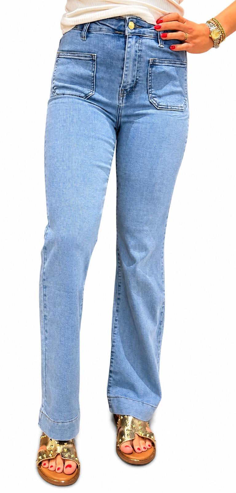 Wide Leg Jeans - June Blue