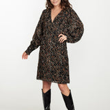 Tramontana - Dress Ausbrenner Ikat Spots