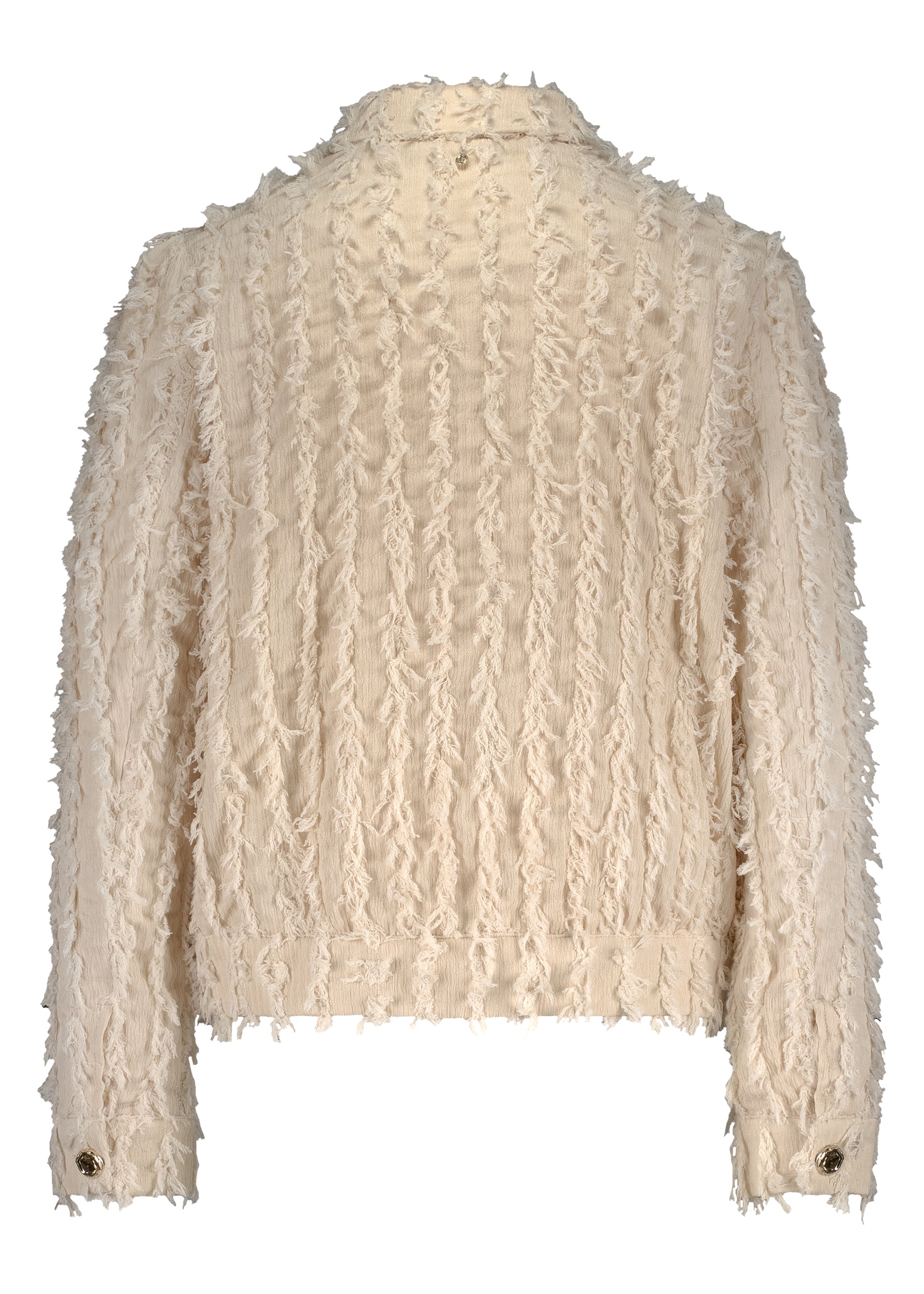 Tramontana - Fancy Frilled Jacket Stone Melange