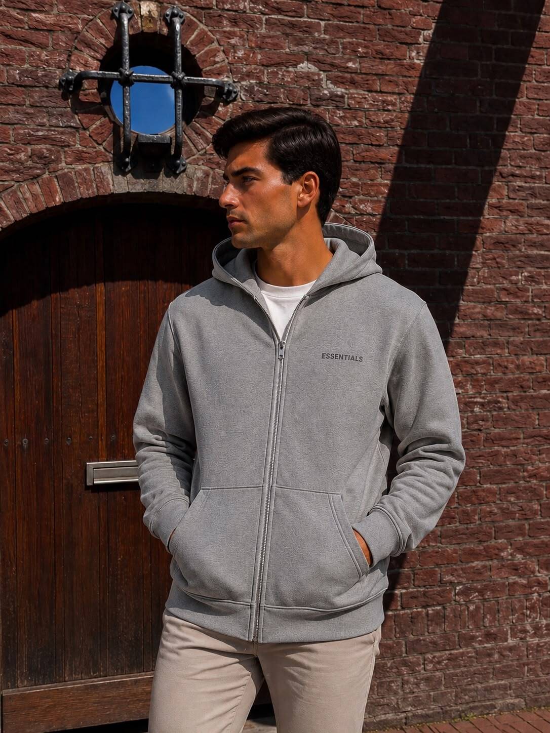 Vest - Grijs Zip