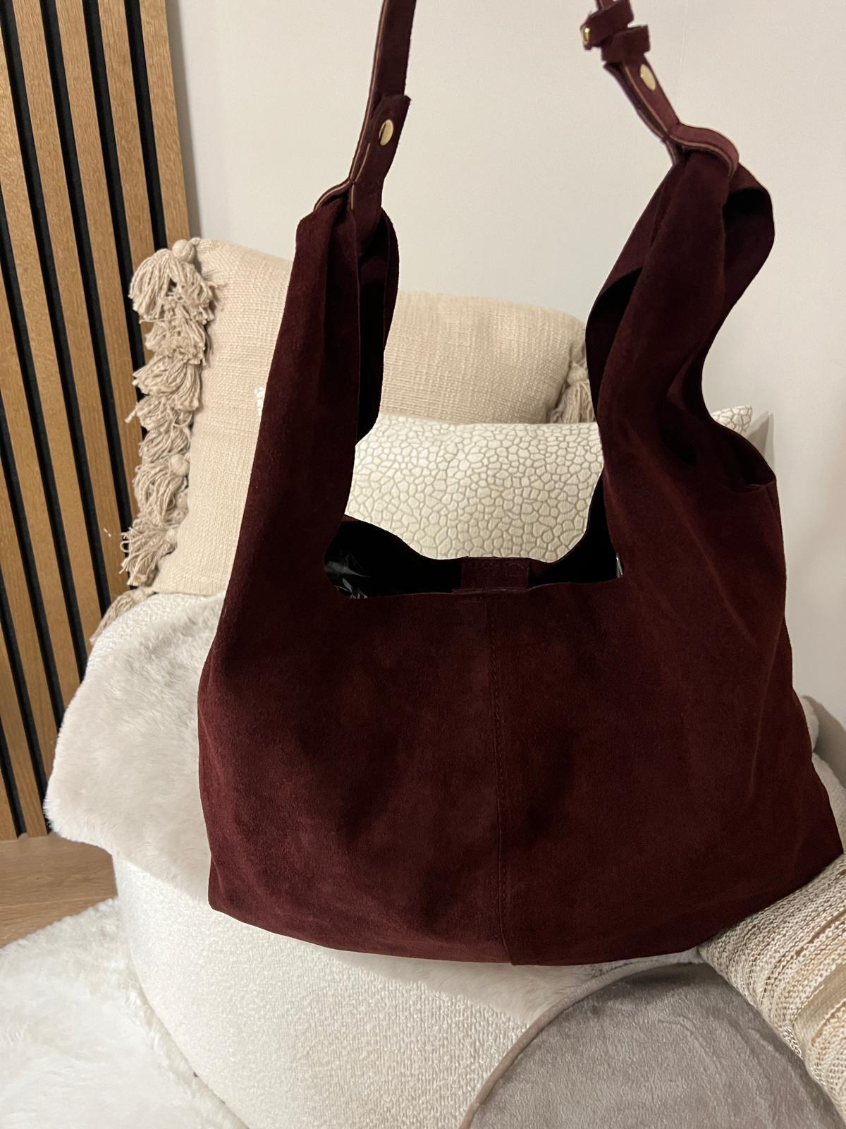 Bag - Julie Suede Bordeaux