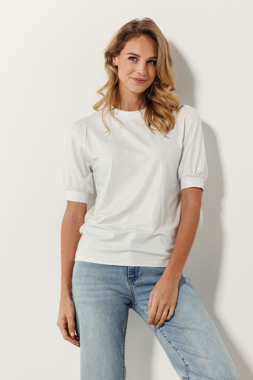 Tramontana - Coated Puff T-shirt ZIlver