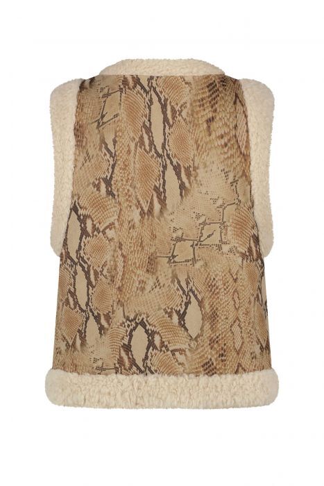 Tramontana - Gilet Snake Bonded Suedine