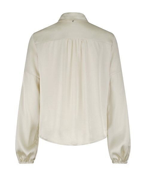 Tramontana - Satin Blouse Twisted Detail