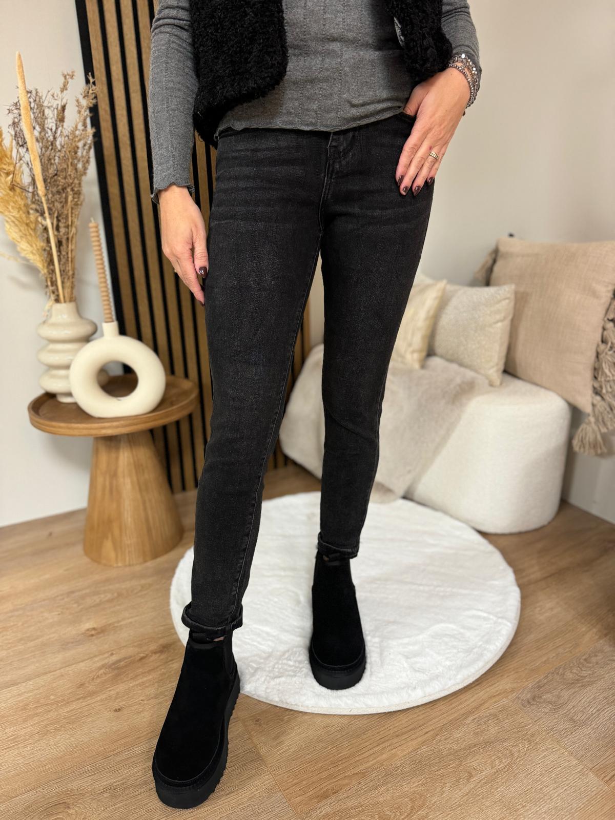 Iris - Regular fit jeans Dark Black Grey