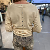 Tramontana - Jumper Basic Buttons zand