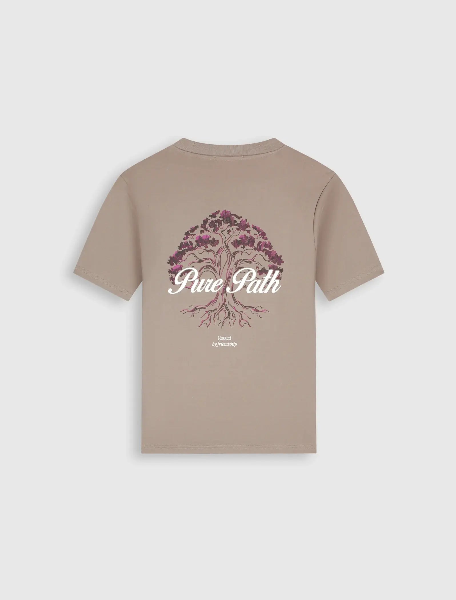 Pure Path - Rooted Tree T-shirt Taupe