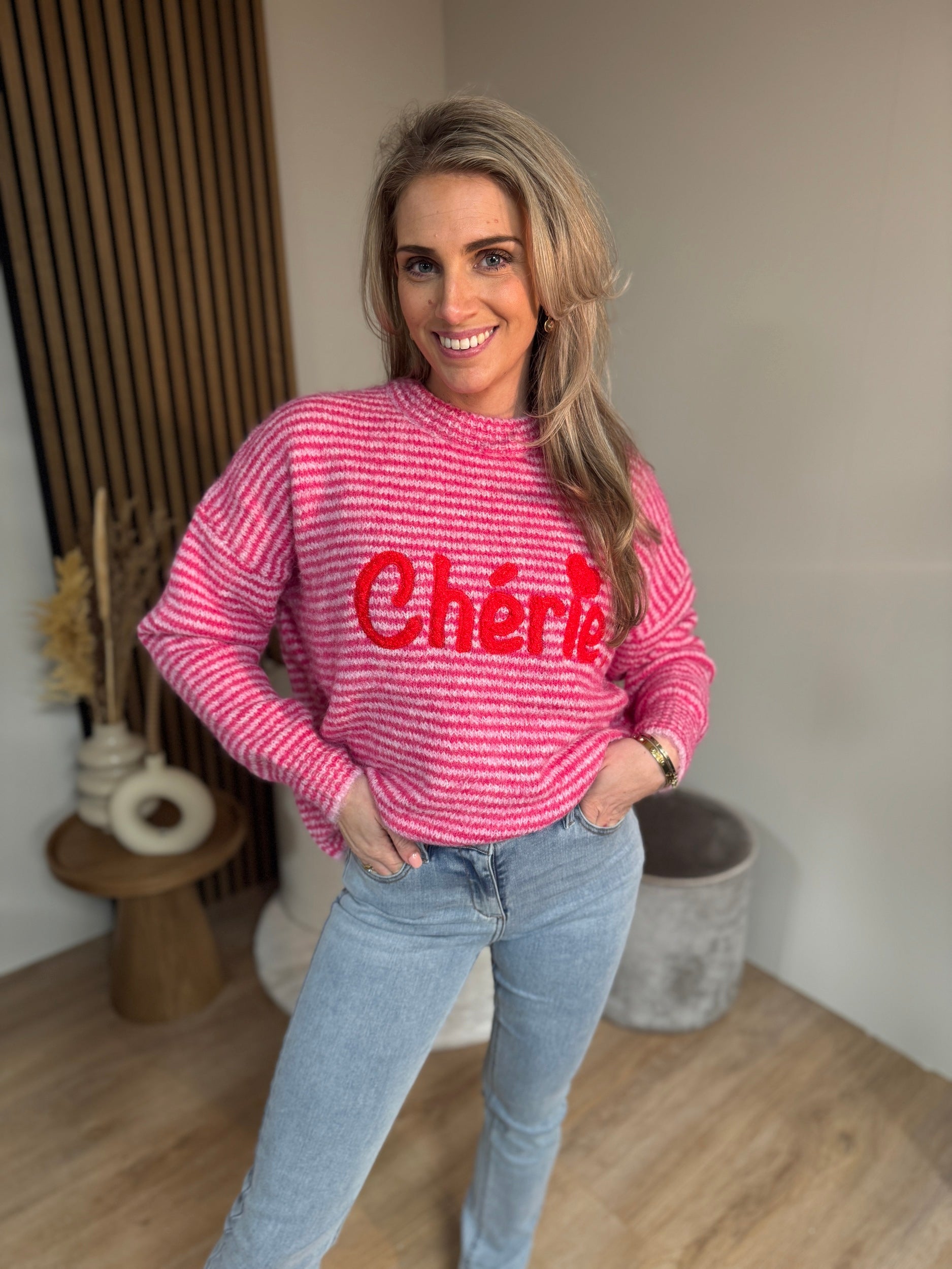 Sweater - Cherie Pink