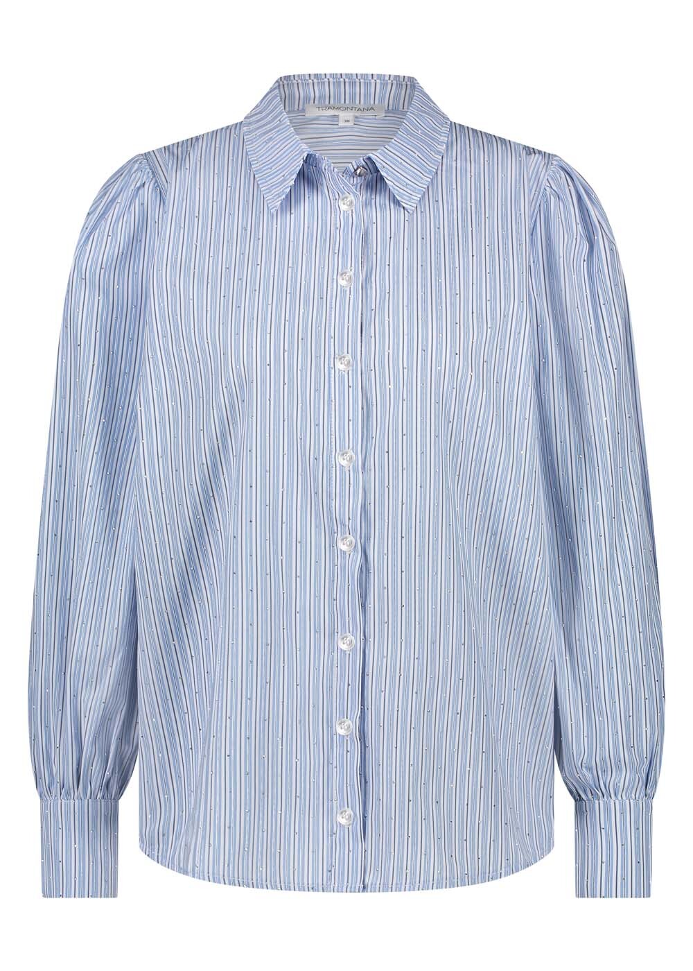 Tramontana - Fancy Striped Blouse Blue