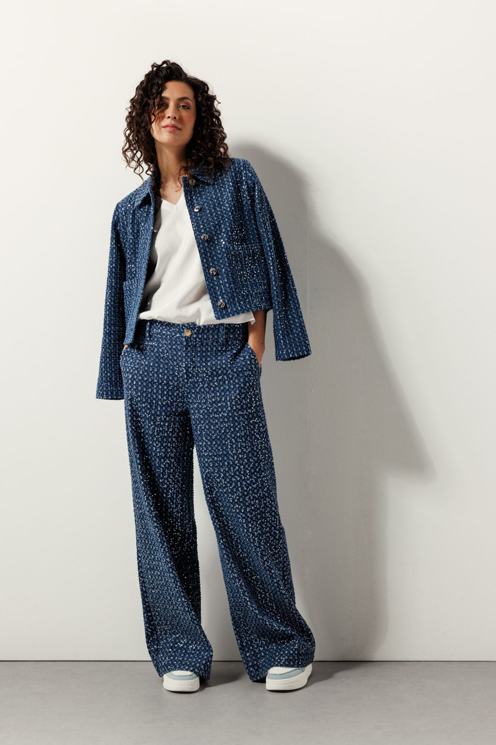 Tramontana - Denim Trousers Sequin 