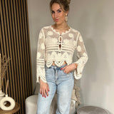 Crochet Cardigan - Sand