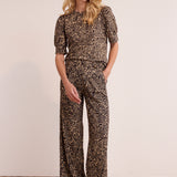 Tramontana - Broek wide leg wandering lines
