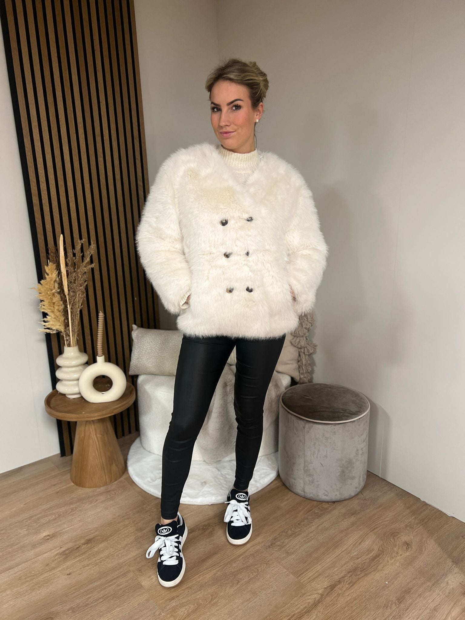 Fake fur Jacket - Rosie Winter White