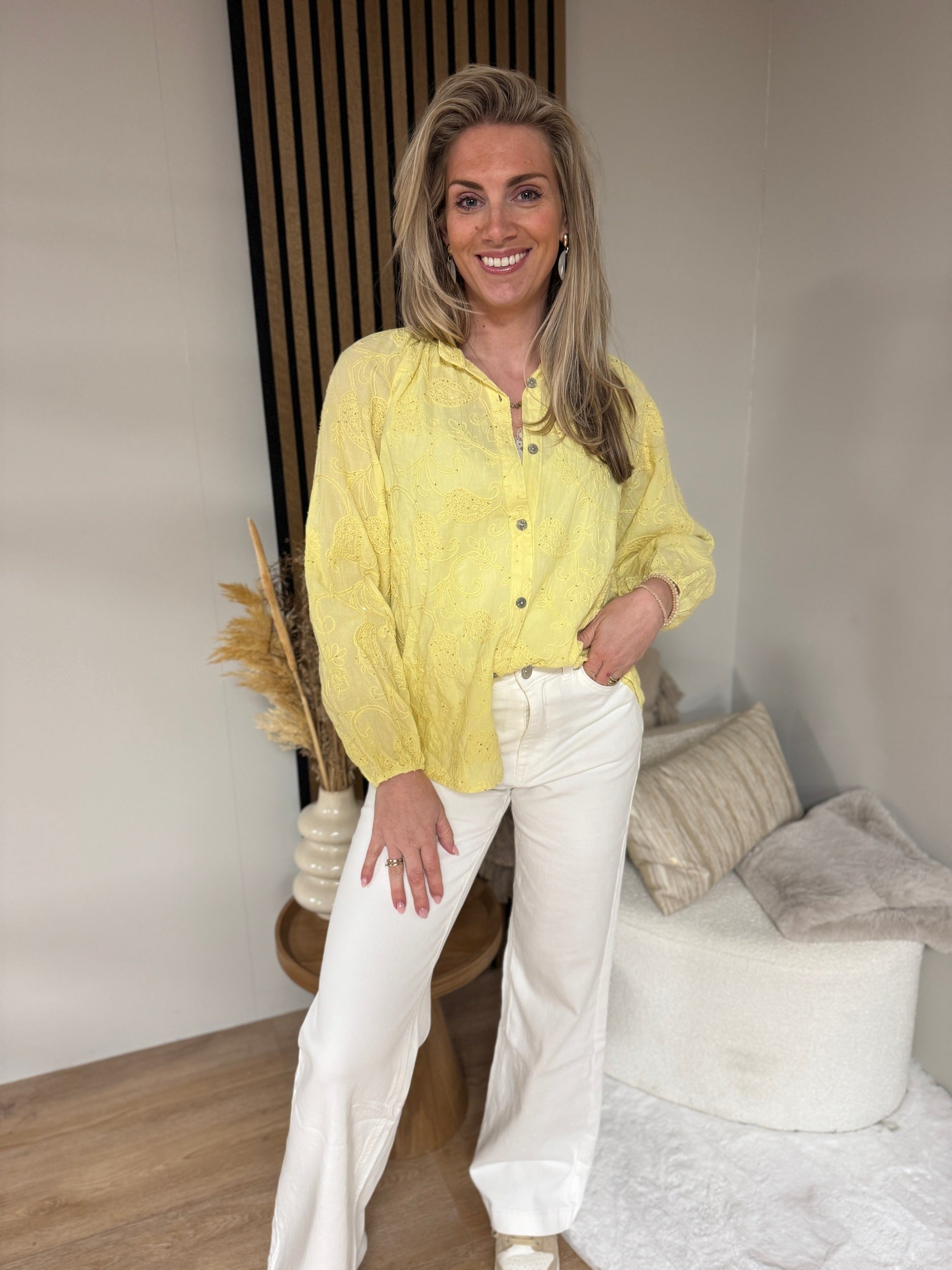 Blouse - Merel Sparkle Yellow