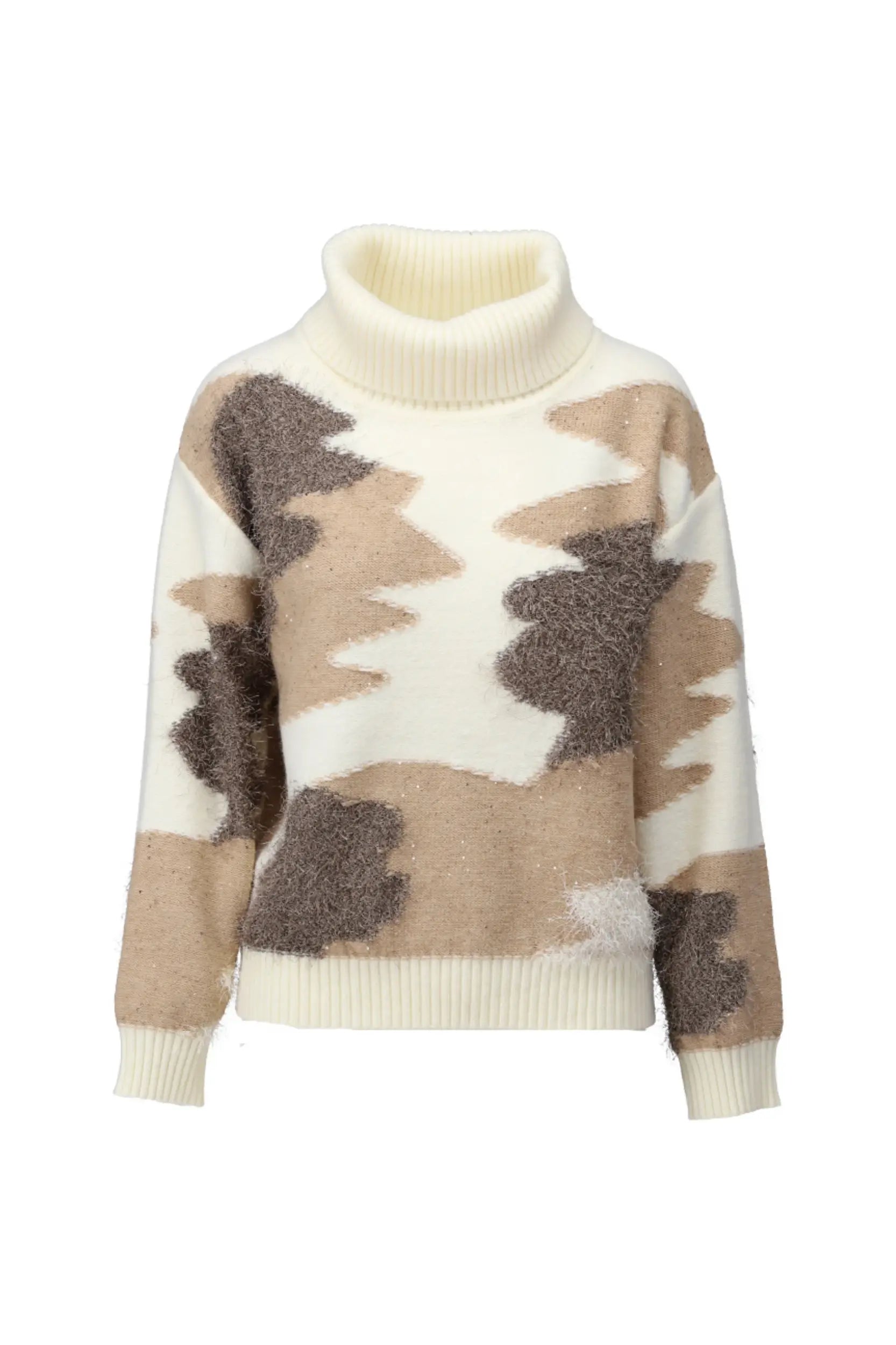 K-design - B862 Pull met col ecru