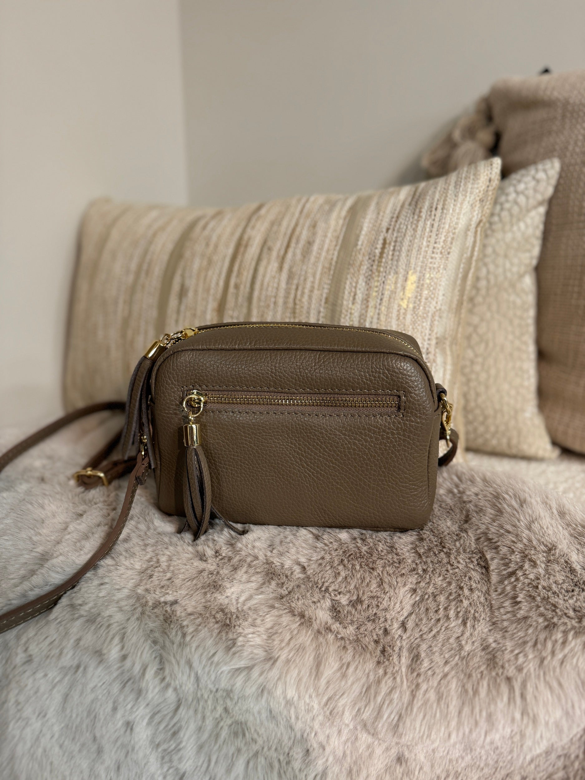  Leather Bag - Jaimy Taupe