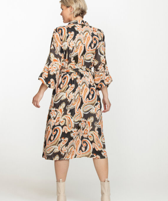 Tramontana - Dress Lurex Paisley print