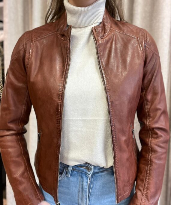 Gipsy - Leather Jacket Fleur