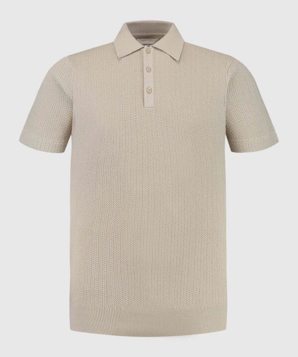 Pure Path - Structure knitwear polo