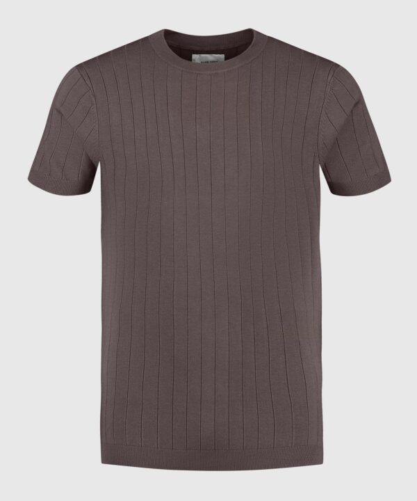 Pure Path - Vertical Stripes knitwear T-shirt