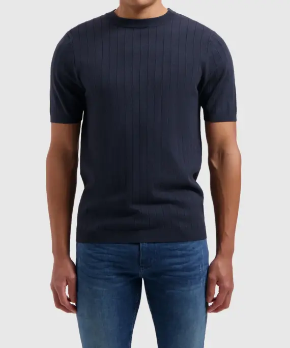Pure Path - Vertical Stripes knitwear T-shirt